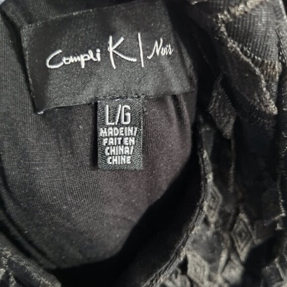 Textured Lace Overlay Dress - Picture 8 of 8